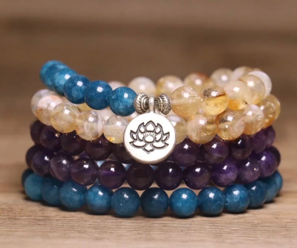 Lotus Alignment Mala Necklace