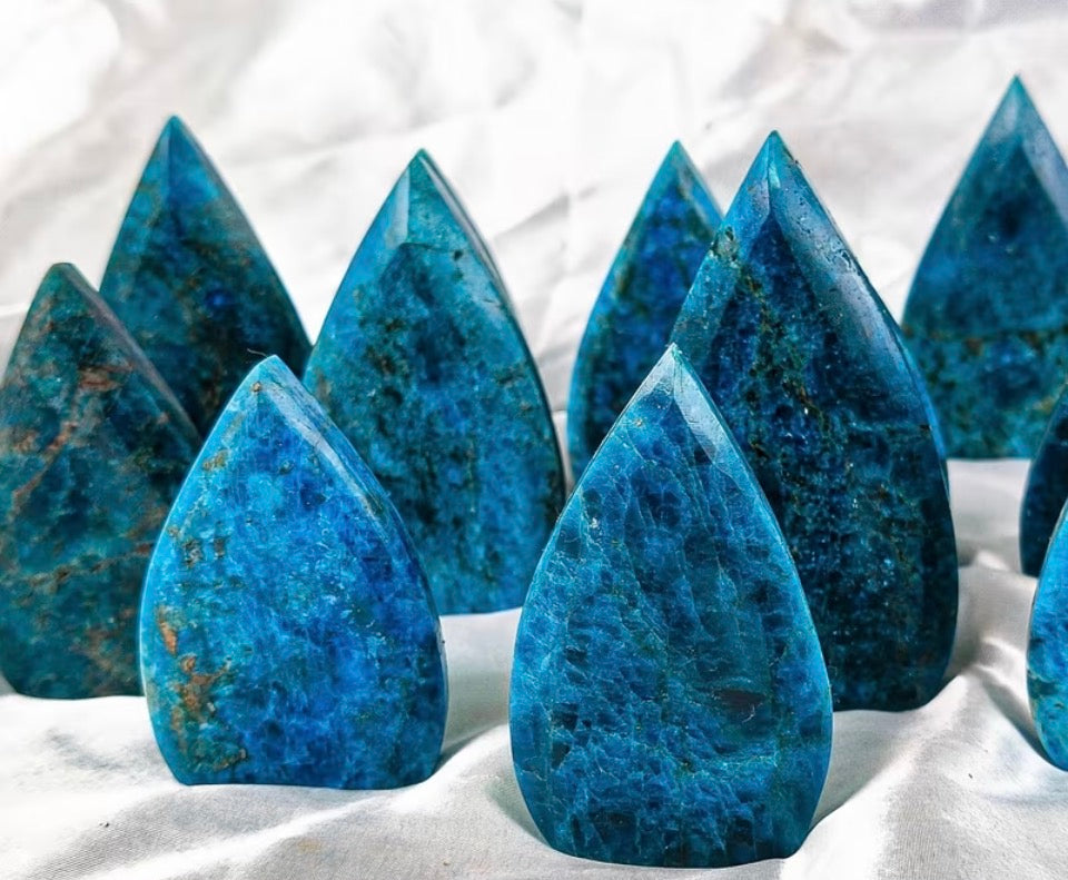 Deep Ocean Teardrop Palm Stone