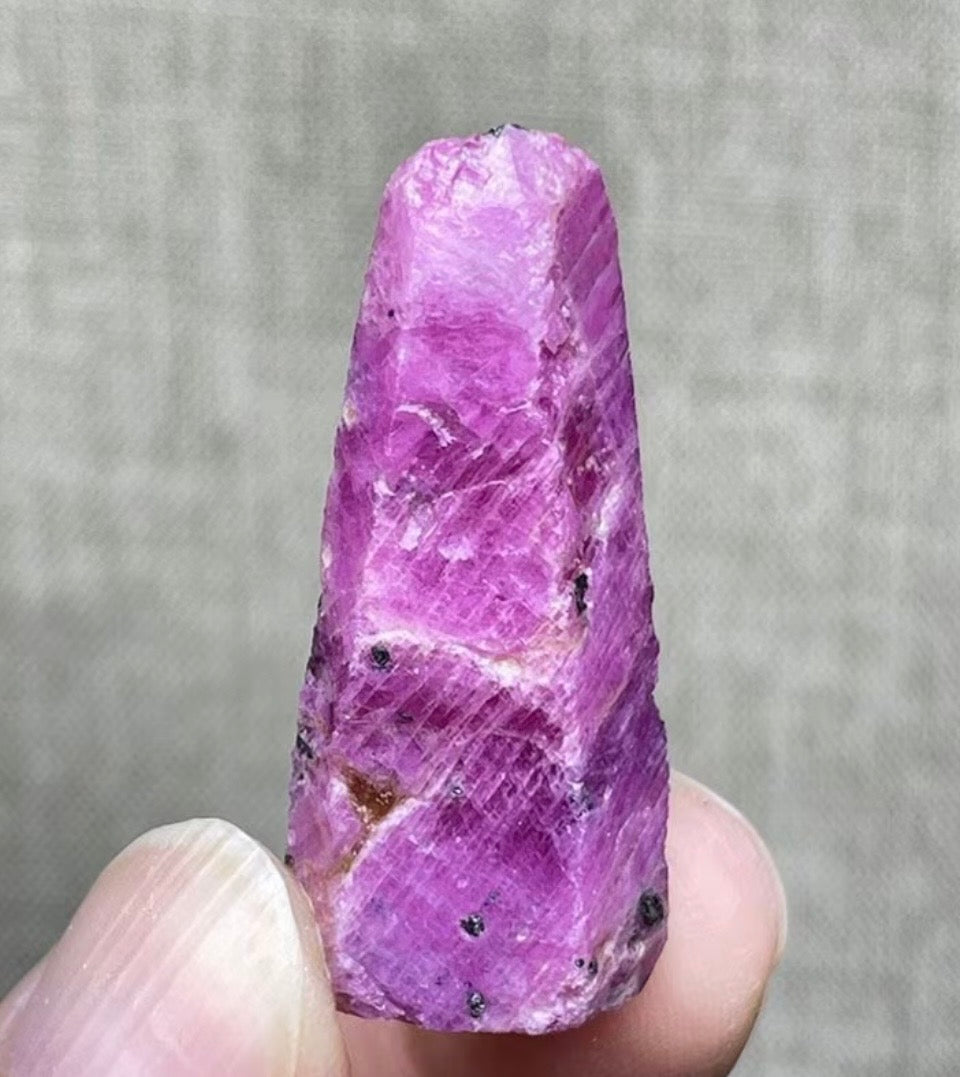 Raw Mozambique Ruby Corundum Specimen