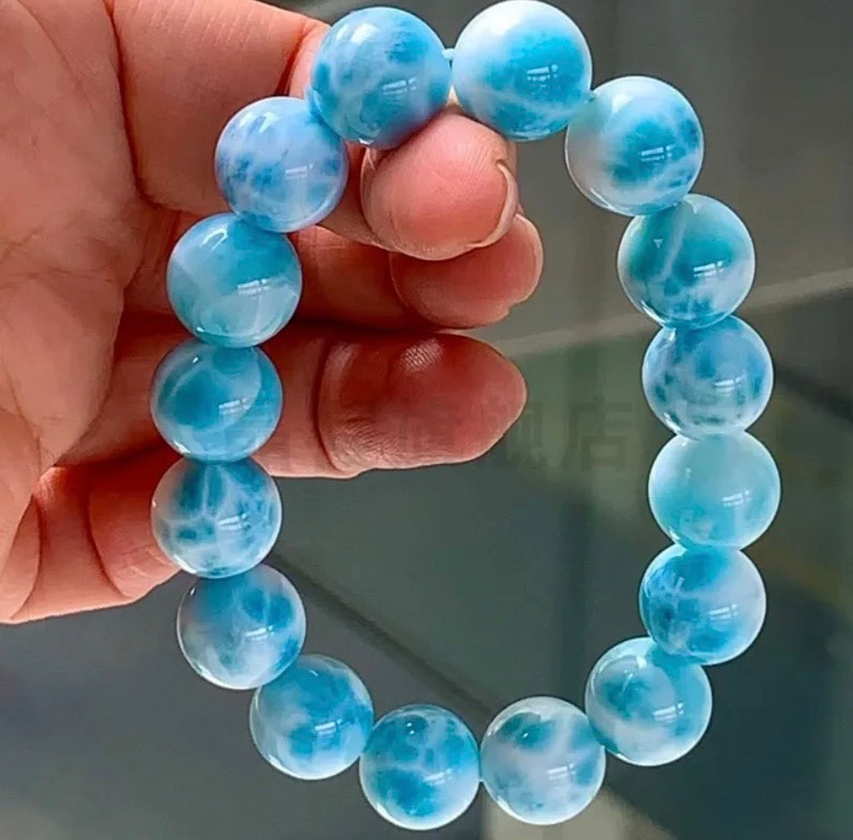 The Larimar Caribbean Wave Bracelet