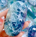 Feather Fluorite Pocket Palm Stone (100g)