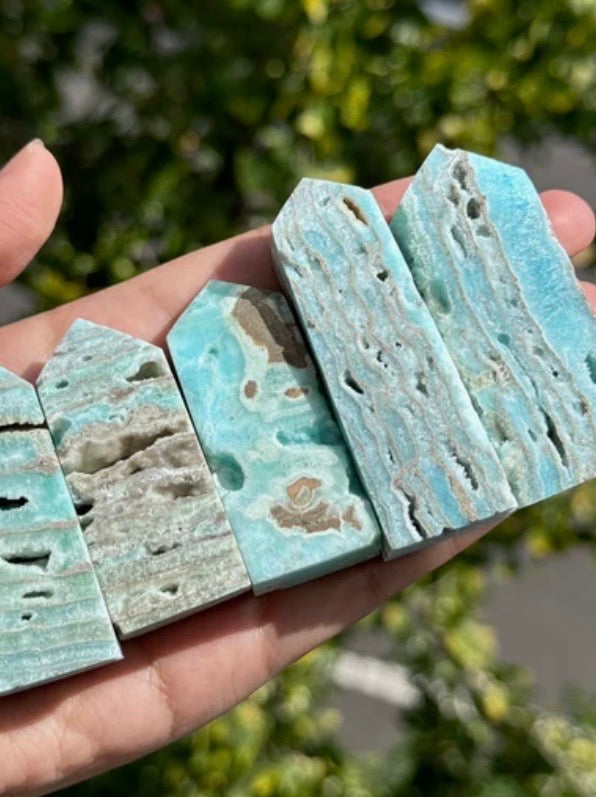 Blue Hemimorphite Towers