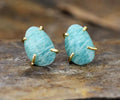 Laguna Mist Amazonite Studs