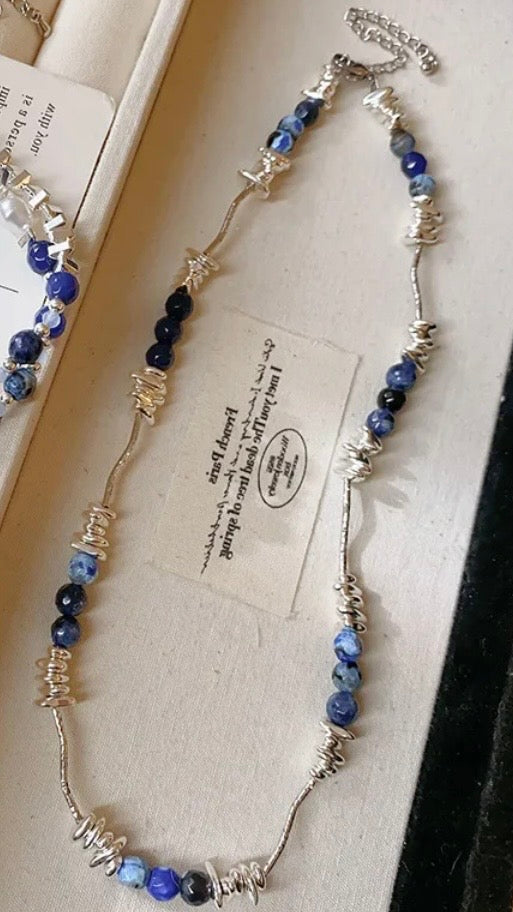 Midnight Mosaic Beaded Strand