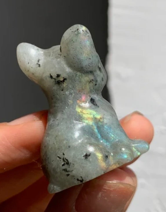 Mystery Crystal French Bulldog Carvings