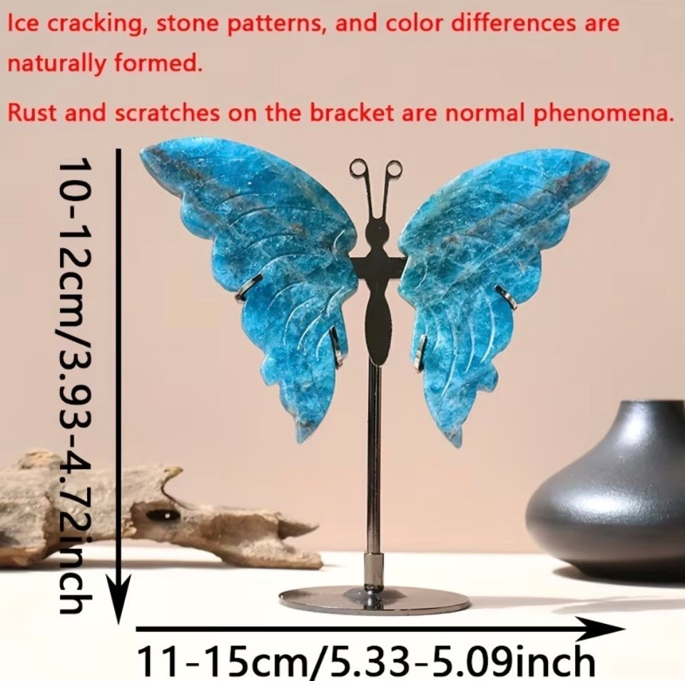Cerulean Angel Wing Carving
