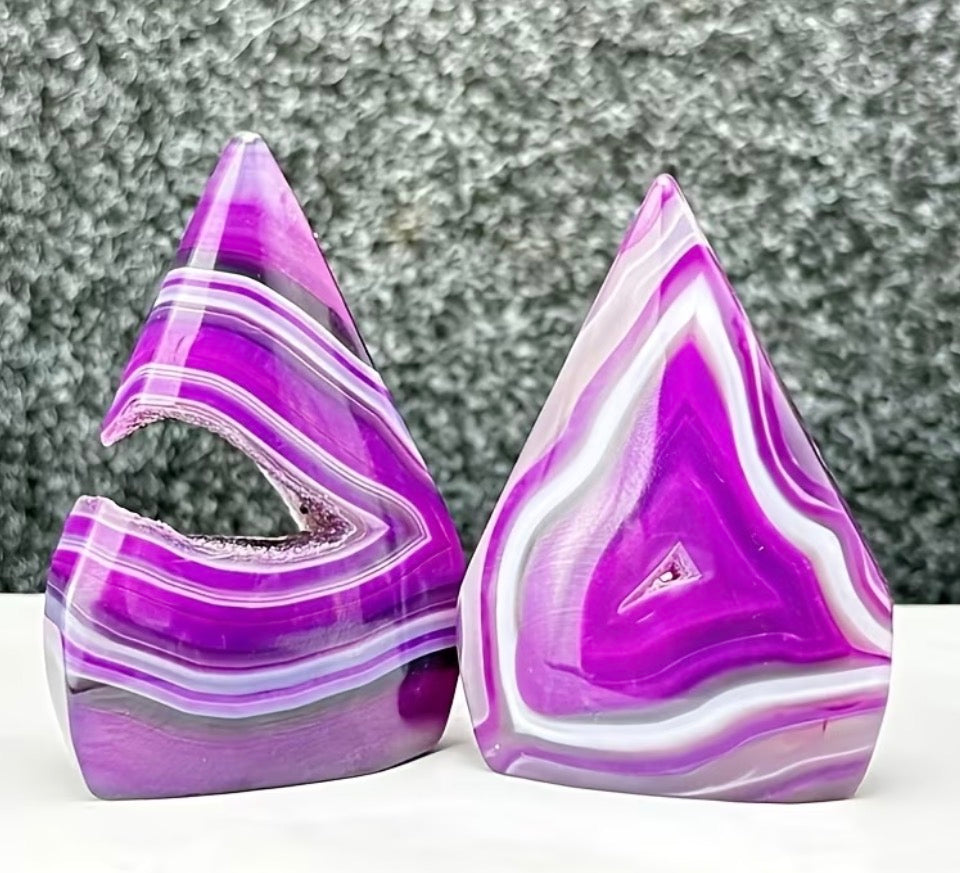 Magenta Banded Agate Flame (50g)