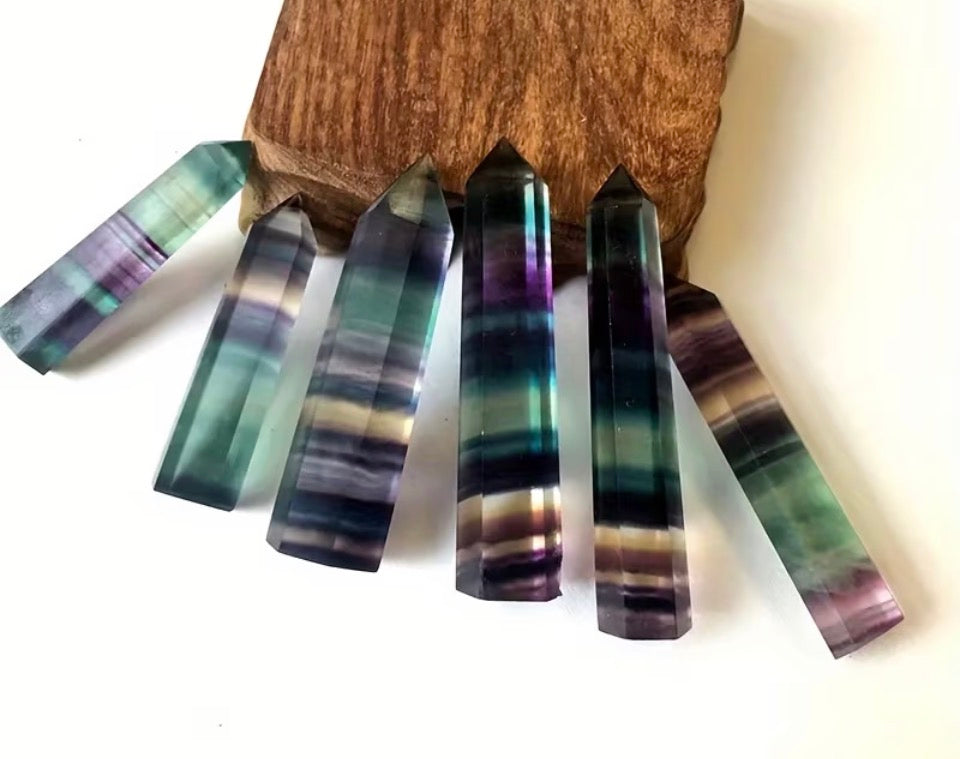 Cosmic Nebula Fluorite Point