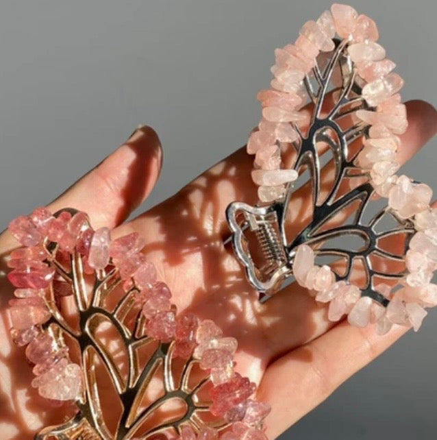 Flutter & Flash: Crystal Chip Butterfly Hair Clips
