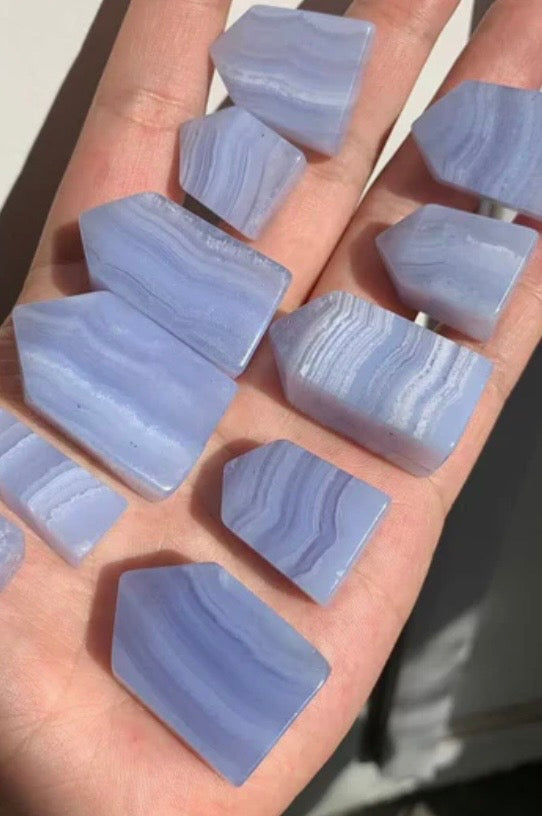 Small Blue Lace Agate Towers