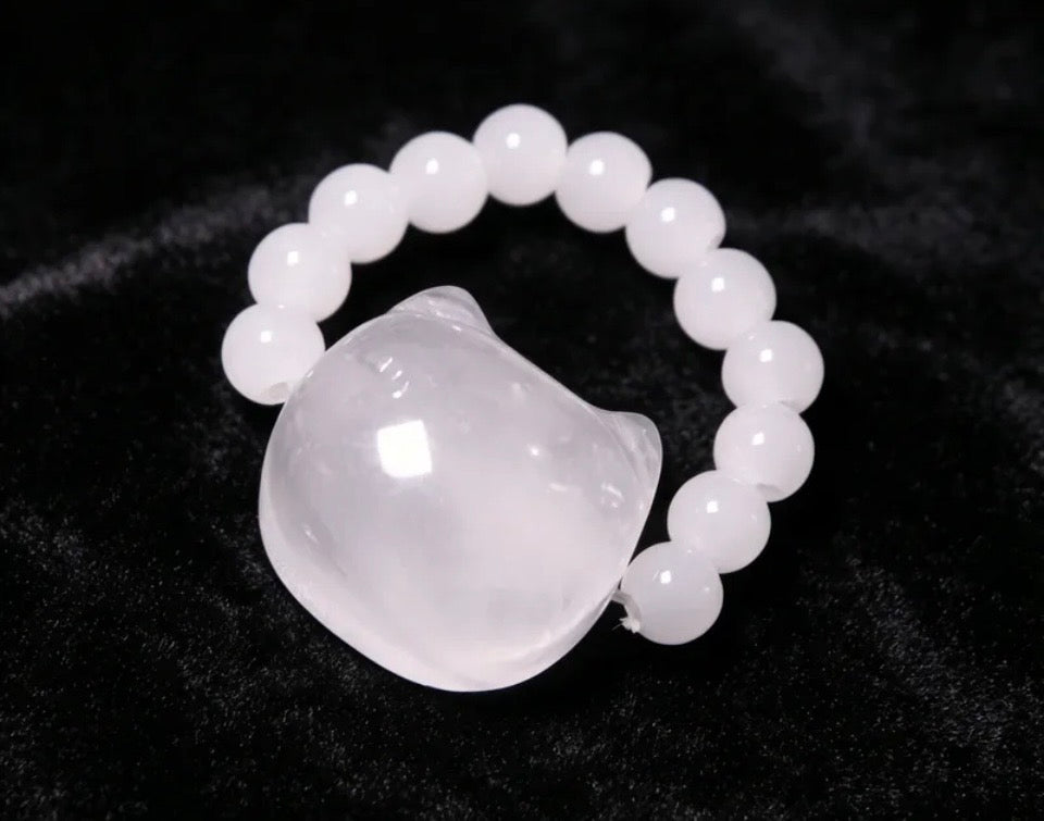 Luna Cat Gemstone Ring