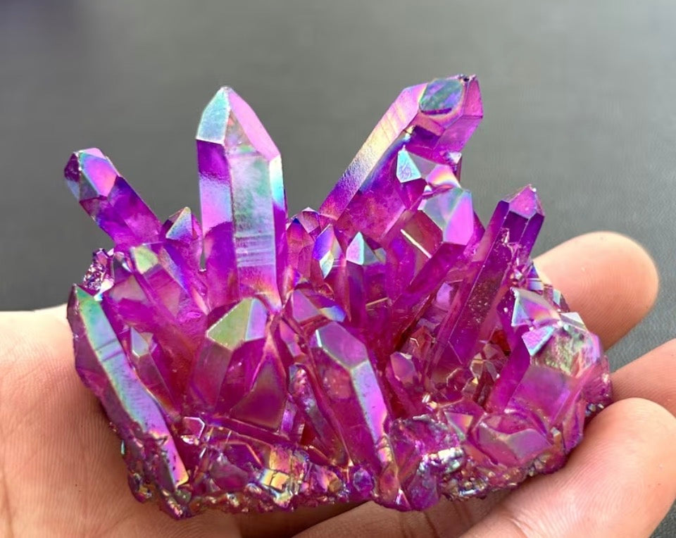 Celestial Iris Quartz Cluster