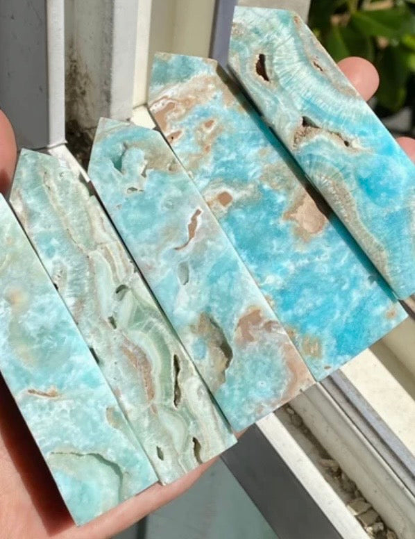 Blue Hemimorphite Towers