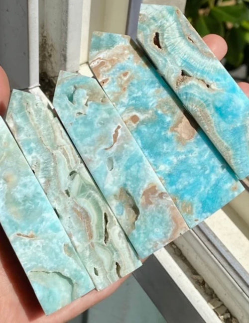 Blue Hemimorphite Towers