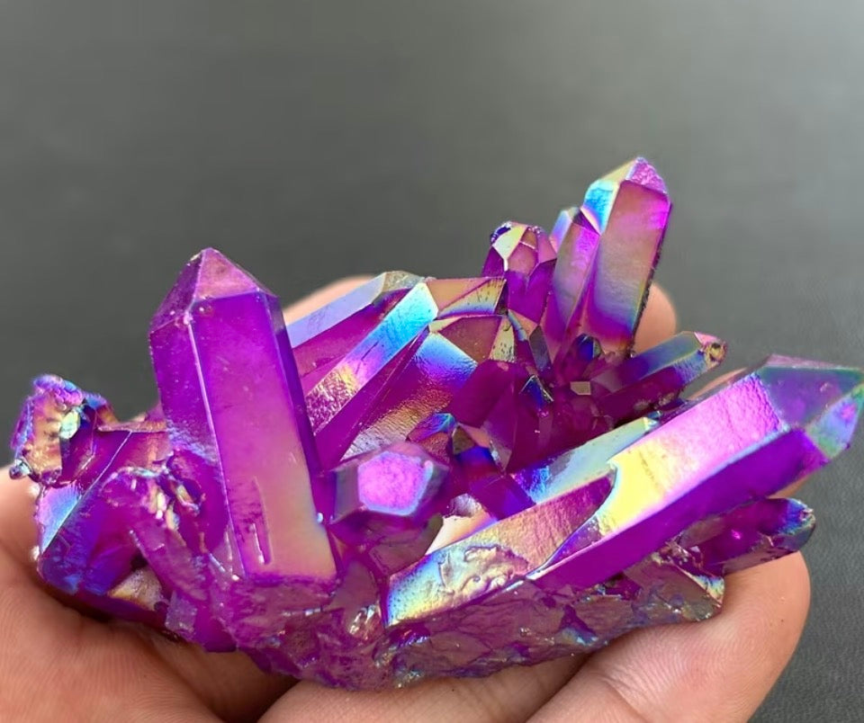 Celestial Iris Quartz Cluster