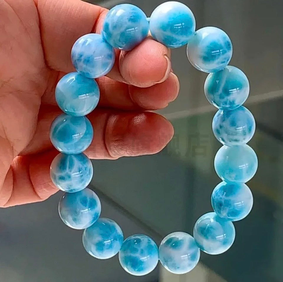 The Larimar Caribbean Wave Bracelet