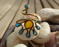Sol & Sea Stained-Glass Statement Ring