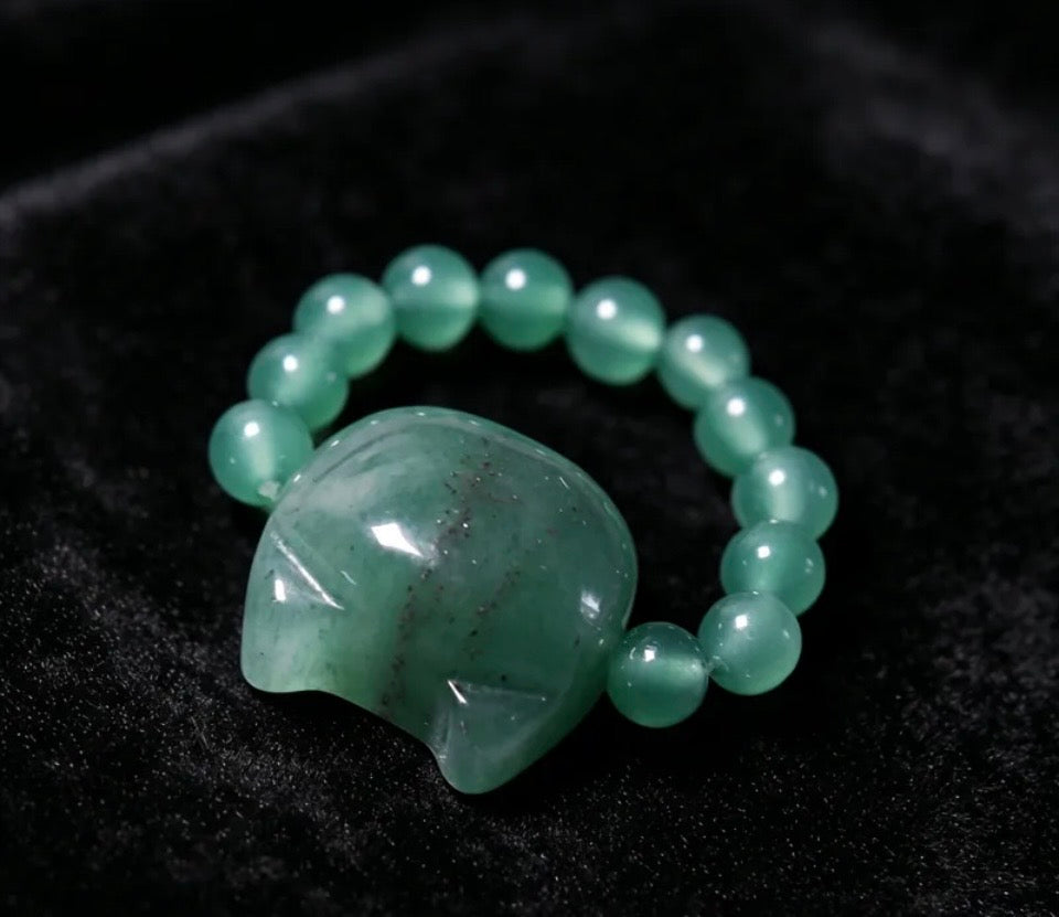 Luna Cat Gemstone Ring