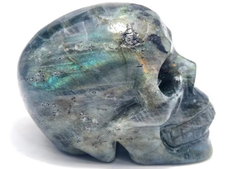 Labradorite Crystal Skull (4–5cm)
