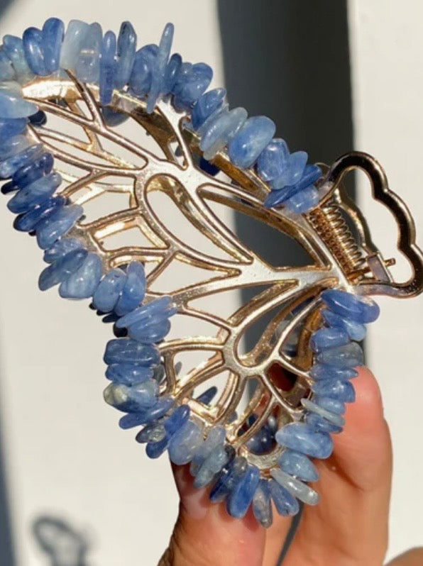 Flutter & Flash: Crystal Chip Butterfly Hair Clips