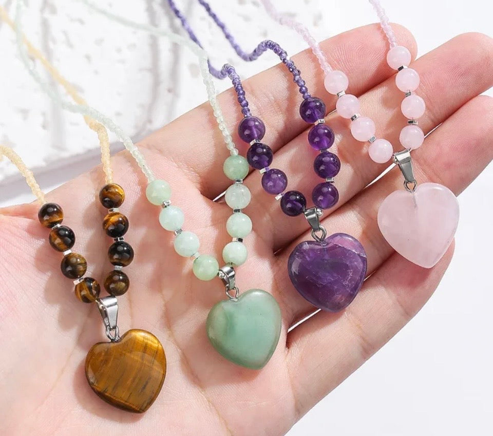 Aura Amour Beaded Pendant