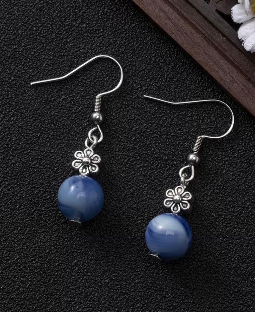 Cosmos & Clover Gemstone Dangles