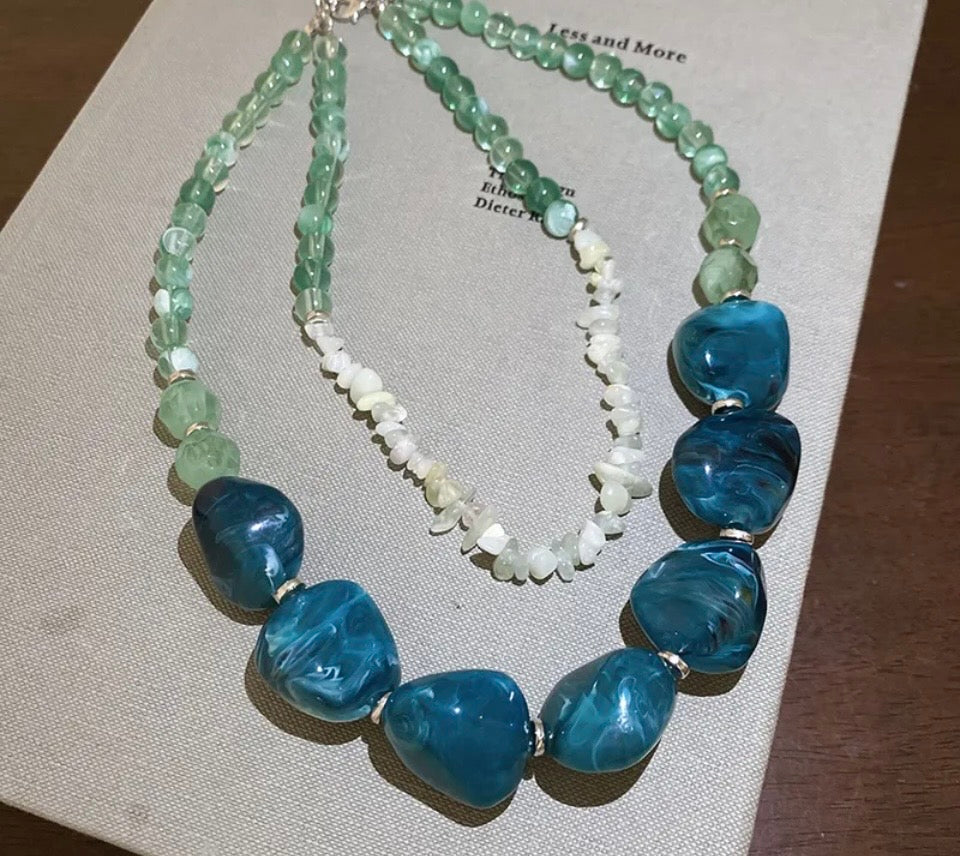 Lagoon Shoreline Gemstone Choker