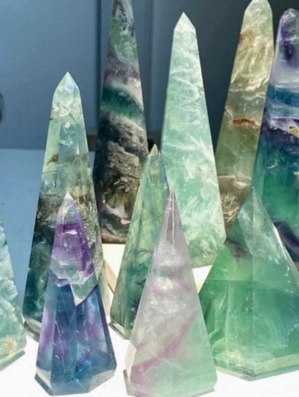 Rainbow Crystal Ring Cones