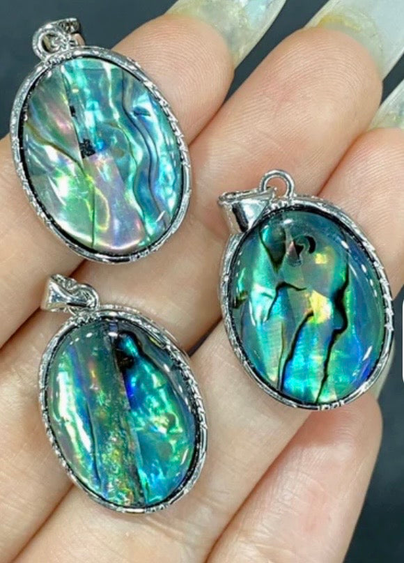 The Abalone Tide Ring & Pendant Set