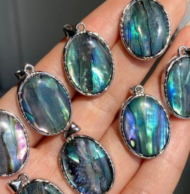 The Abalone Tide Ring & Pendant Set