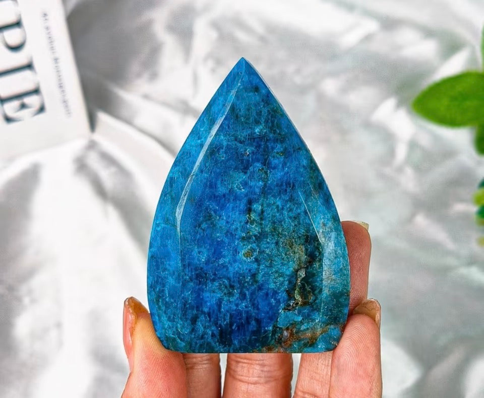 Deep Ocean Teardrop Palm Stone