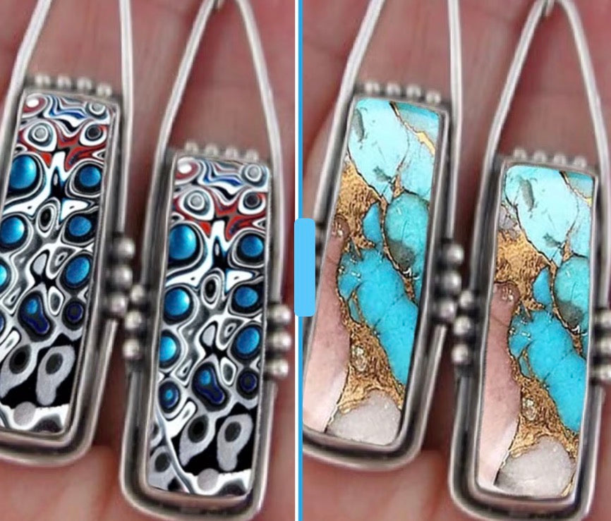 Kaleidoscope & Canyon Drop Earrings