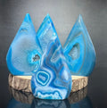 Oceanic Blue Banded Agate Teardrop Flame (100g)
