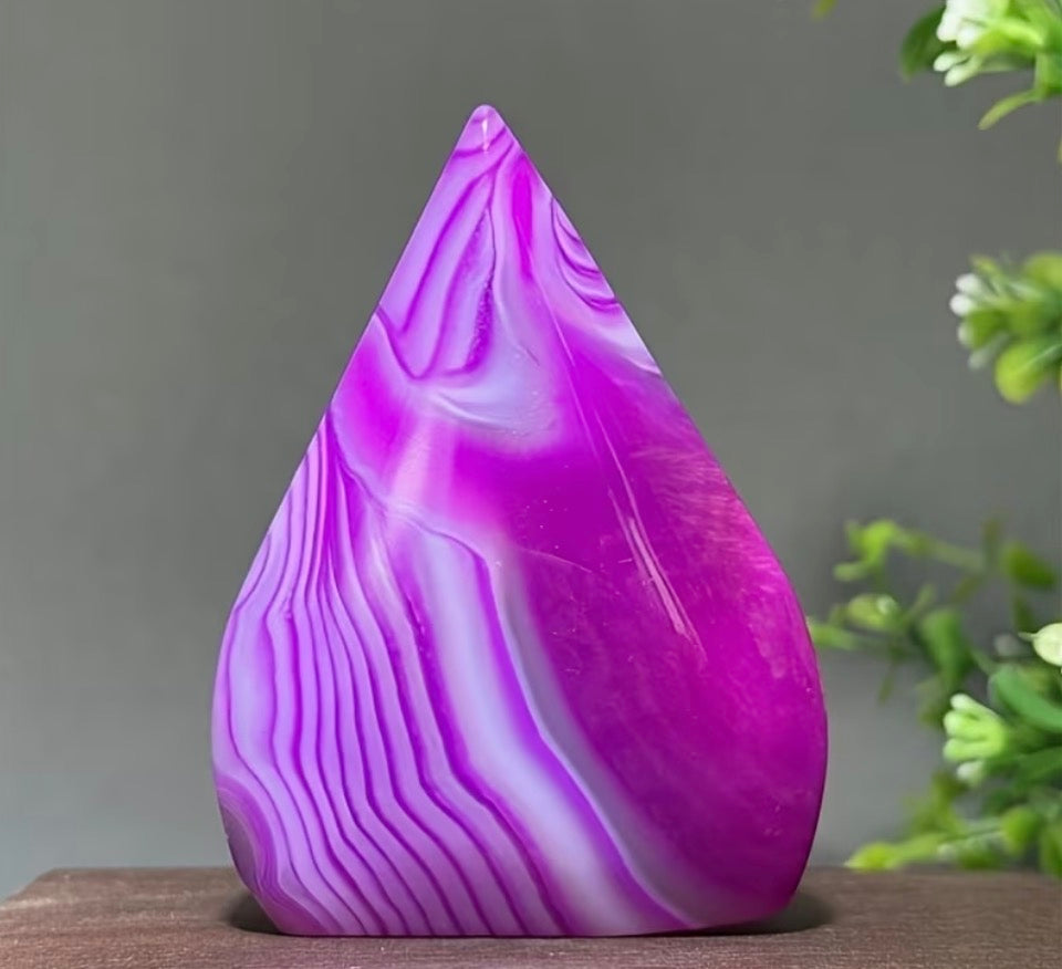 Magenta Banded Agate Flame (50g)