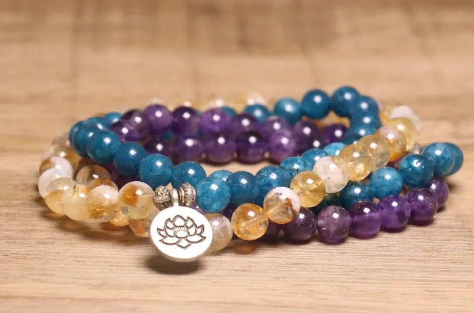 Lotus Alignment Mala Necklace