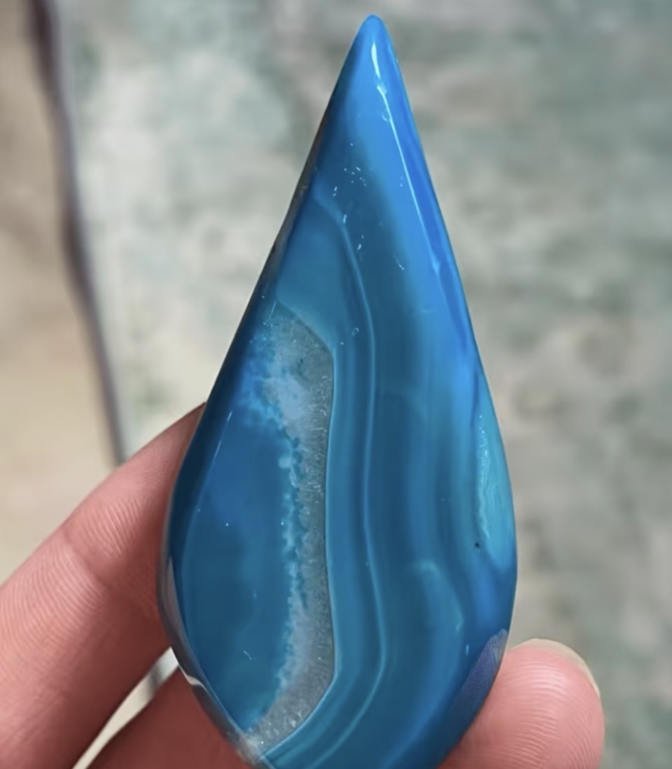Azure Tide Ribbon Teardrop