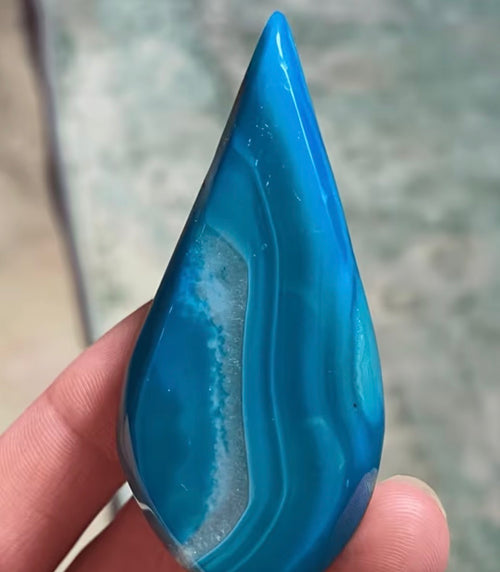 Azure Tide Ribbon Teardrop