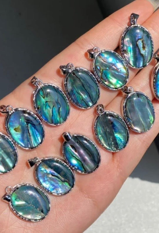 The Abalone Tide Ring & Pendant Set