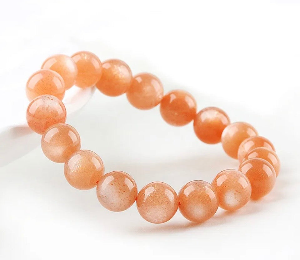 The Peach Moonstone Aura Bracelet
