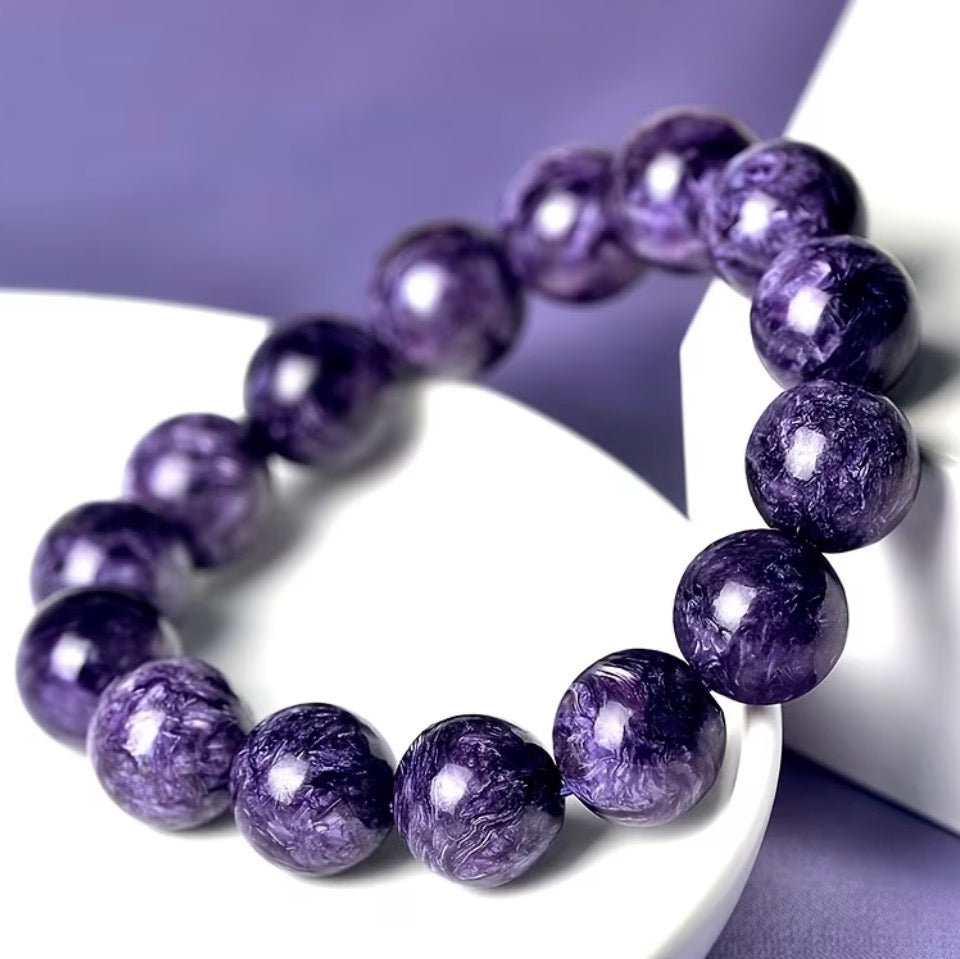 Mystic Violet Charoite Energy Bracelet