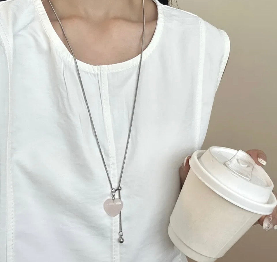 The Heart-to-Heart Adjustable Y-Necklace