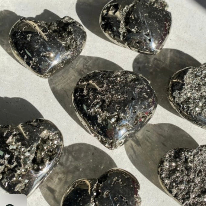 Gilded Vows Pyrite Hearts
