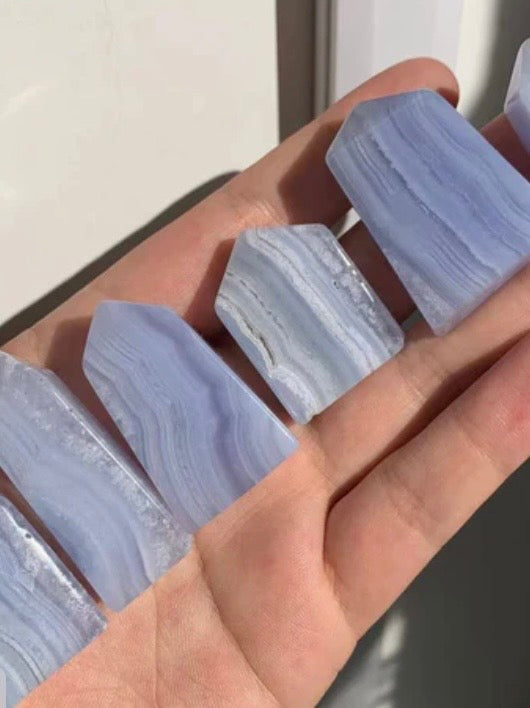Small Blue Lace Agate Towers