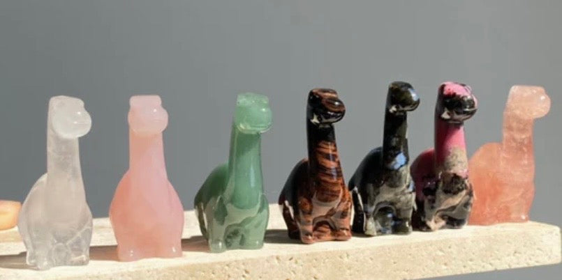 Mystery Crystal Dinosaur Carvings