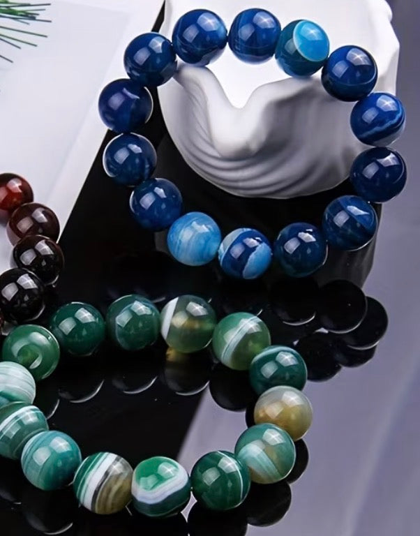 Earth & Tide Banded Agate Bracelets (Set)