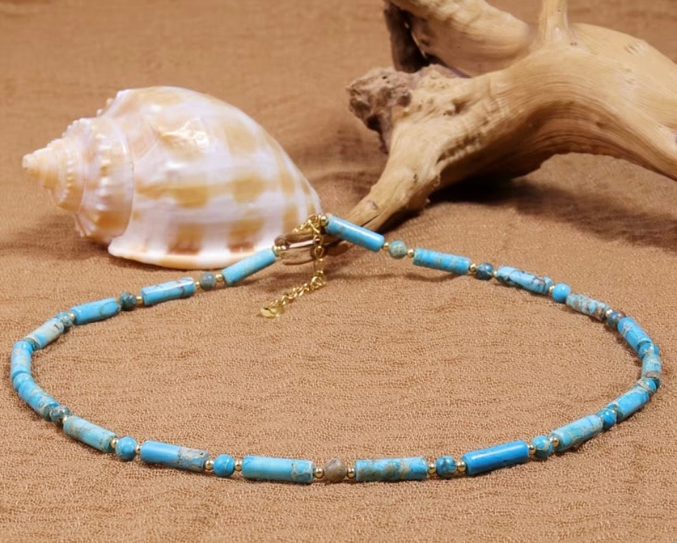 Sky Terra Tube Necklace