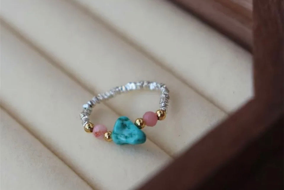 Mixed Beaded Stretch Rings