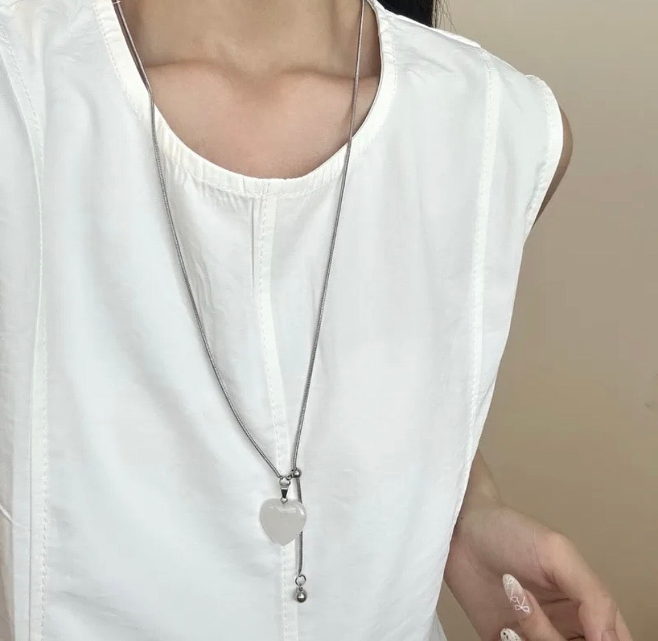 The Heart-to-Heart Adjustable Y-Necklace