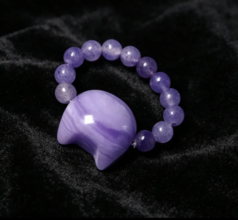 Luna Cat Gemstone Ring
