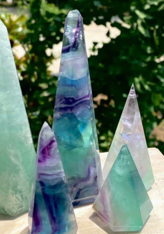 Rainbow Crystal Ring Cones